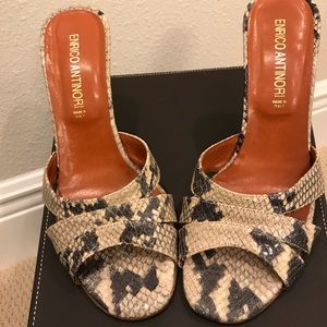 Snakeskin heels